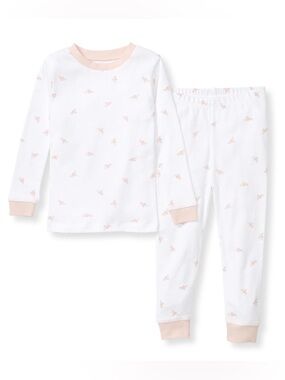 Burt’s Bees Golden Bee Organic Cotton Two-Piece PJ Pajamas Ranunculus NWT 6Y